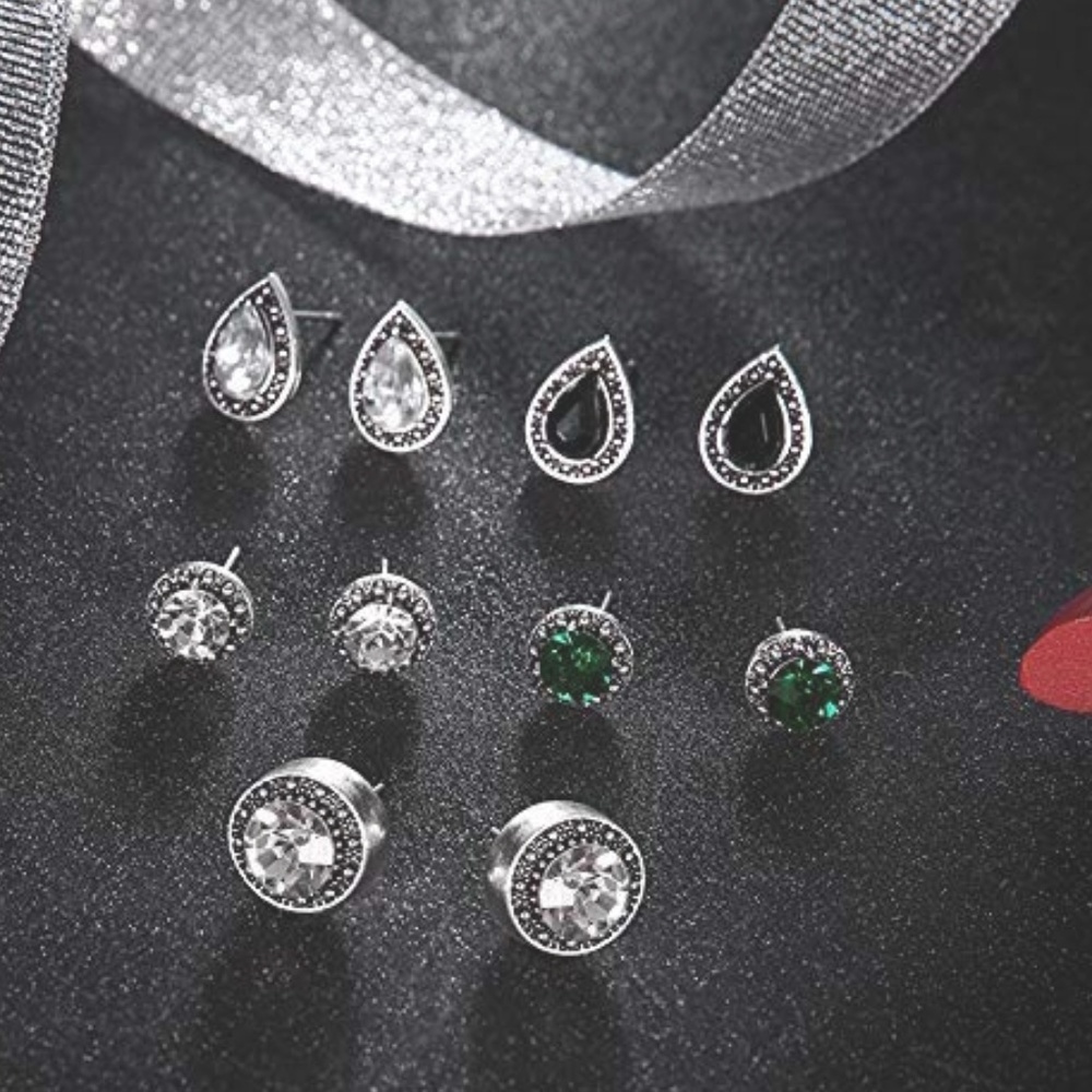 ONE LEFT! Gorgeous Boho Druzy Teardrop Earring Set - Picture 3 of 3